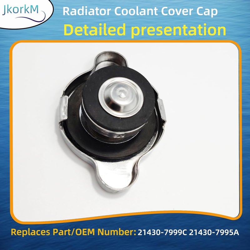 JkorkM غطاء رادياتير 21430-7999C متوافق مع نيسان 200SX 350Z 370Z إنفينيتي FX45 FX35 21430-7995A غطاء سائل التبريد OEM 21430-7999C 21430-7995A 214307996C 214307999A (88kPa (0.9)) - Image 5